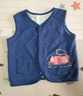 舒贝怡婴儿衣服儿童马甲两面穿背心宝宝坎肩上衣男女秋冬马夹藏青80 实拍图
