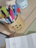 羽驰（YUCHI）圆形竹刻笔筒学生办公桌刻字励志笔筒创意时尚多功能笔桶桌面收纳 学习坚持 实拍图