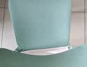 树浩家用加厚塑料餐椅餐桌休闲吃饭椅子网红现代简约餐厅商用凳子靠背 【升级加厚】孔雀绿 实拍图