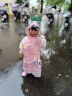 牧萌儿童雨鞋男童女童防水立体宝宝防滑耐磨卡通雨靴 粉色独角兽 18码 实拍图
