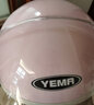 野马（YEMA）电动车头盔女士四季通用电瓶车半盔电瓶车成人可爱国标安全帽 浅粉红酷睿-透明镜+防雾贴片 均码 实拍图