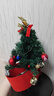 酷依宝 圣诞树套装桌面圣诞节装饰迷你场景布置豪华加密型金色60cm 实拍图