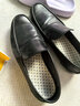 金利来（Goldlion）男鞋一脚蹬豆豆鞋舒适乐福鞋商务休闲皮鞋57101035001A-黑色-41码 实拍图
