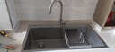 松派厨房水槽304不锈钢水槽双改大单槽水池盆洗菜盆台下盆洗碗槽 左排水槽0涂层-祼盆（无龙头） 820*450mm【国标SUS304假一赔十】 实拍图