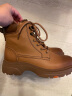 Bata马丁靴女冬商场新款英伦厚底增高百搭户外短筒靴AWS40DD3 棕色 38 晒单实拍图