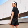 adidas速干舒适跑步运动上衣圆领短袖T恤女装夏季阿迪达斯官方 黑色 L 实拍图