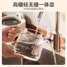美的（Midea）花漾0胶水全玻璃养生壶 多功能煮茶壶 母婴烧水壶 恒温电热水壶 全自动一体煮茶器1.2L YS12B302J 实拍图