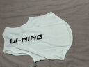 李宁（LI-NING）背心 速干短袖男2022年春夏季薄款跑步健身运动冰丝无袖上衣男女 白色 M码/170  实拍图