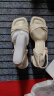 百丽方头一字带凉鞋女24夏季新商场同款粗跟凉鞋A9X1DBL4 米白 36 晒单实拍图