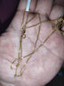 伊莎维拉18k金项链女玫瑰金项链彩金肖邦链k金锁骨链素链可调节 18k黄金肖邦1.5-1.6克，40+5cm 实拍图