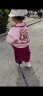迪士尼（Disney）童装女童春装套装儿童服装小童春装运动卫衣两件套1-3女宝宝衣服 粉红色草莓熊 90尺码1~2岁【 80-90cm】 晒单实拍图