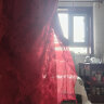 乱在江南夏季无袖剪花丝绵长裙新品一字领文艺休闲气质优雅出游连衣裙 红色 L 晒单实拍图