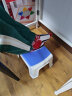 好尔凳子家用板登客厅卧室换鞋凳结实塑料小凳子脚踏矮凳小号蓝色 1个 实拍图