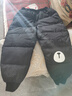 鸭鸭（YAYA）25新款儿童冬季外穿羽绒裤加厚可爱男童女童保暖裤 黑色 120 实拍图
