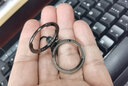 旦榄适用 手机指环挂绳钥匙短款手链男士扣u盘配件壳小挂件饰品女韩版防丢防摔绳多功能吊环 金属电镀款【炫酷黑】【推荐】 实拍图