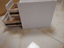 迷你小型床头柜30cm现代简约轻奢岩板北欧风卧室超窄小尺寸床边柜 米白色【双抽】48cm高 30cm宽*40cm厚 实拍图