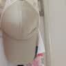 夏季网眼透气加长檐遮阳棒球帽男士绸布印CAP半网大檐低价格帽子 米色 可调节 实拍图