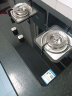 迅达（XUNDA）燃气灶天然气灶家用 双灶具灶台 嵌入式台式两用 4.8KW旋流猛火灶 钢化玻璃面板 Q2-天然气 实拍图