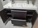 科勒（KOHLER） 玲纳2.0美杜橡木纹智能浴室柜组合落地式卫生间洗漱台多颜色可选 镜柜+橡木浴室柜-双台盆120cm 实拍图