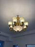 凯特皇菲 全铜欧式吊灯客厅灯轻奢美式餐厅灯简约复古卧室灯具吊灯 9025 6+3P 赠送光源 实拍图