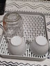 法岚仕邦 茶水盘 茶具托盘水杯子杯架沥水盘长方形塑料日式茶盘双层托盘创意家用厨房水果盘 沥水盘(灰色常规大号-加深款) 实拍图