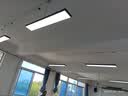 V-POWER LED办公室吊灯长条灯吸吊两用长方形条形灯工业风简约工作室会议 黑壳办公灯【1200*100】24W-白光 实拍图
