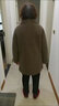 戴妈妈 妈妈装仿羊羔毛外套中长款中老年女装大衣冬季50-70岁奶奶装上衣 豆沙紫加绒加厚款 3XL 建议115-130斤 实拍图