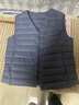 鸭鸭（YAYA）马甲女轻薄羽绒服秋冬坎肩修身保暖背心马夹女百搭内穿上衣女装K 雾霾蓝 L 实拍图