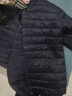 鸭鸭（YAYA）佟丽娅同款轻薄羽绒服男女同款短款休闲内胆薄款冬季保暖防寒外套 藏青色-YE3C700311Y L 实拍图