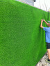 绿植花卉 防火仿真草坪隔热人造草坪减少噪音人工草皮塑料假草坪防止航拍幼儿园学校加密绿色地毯 2cm加密加厚黑底网格 实拍图