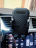 布鲁思丹 车载手机支架多功能三用升缩款汽车空调出风口导航仪表台吸盘式 【出风口】炭纤维 实拍图