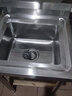 析沐不锈钢水槽商用单槽洗菜盆样式洗碗池简易洗菜池饭店厨房一体盆 50*50*80单池【无龙头/带配件】 加厚不锈钢 实拍图