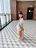 爱宝适儿童汉服六一女童夏装中国风古装女孩儿童节礼物汉服唐装连衣裙 风鸢纱裙 150 码【建议身高140-150cm】 实拍图