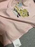 精典泰迪儿童短袖男童T恤女童上衣夏季新款童装宝宝衣服半袖夏装1 棒棒糖小熊织标短袖梦幻粉 100 实拍图