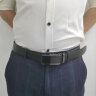 STTMU轻奢品牌  时尚男士自动扣皮带大气商务正装本命年真皮腰带简约N 尊荣黑 110cm 晒单实拍图