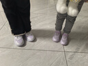 361°儿童幼童跑步鞋春秋魔术贴休闲鞋男小童运动鞋密网保暖运动鞋百搭 玫瑰水色/粉紫红 27 实拍图