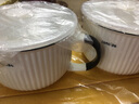 川岛屋（KAWASIMAYA） 陶瓷碗上班族可微波炉加热专用饭碗带盖圆型保鲜碗便当盒 手柄保鲜碗两件套(配保温袋) 实拍图
