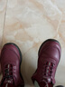 回力棉鞋女冬季加绒加厚保暖防水皮面休闲中老年妈妈鞋老人短靴子女 酒红色 39 实拍图
