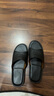 范米尼整张头层羊皮内外真皮凉拖鞋居家居室内夏季男女老人防滑实心软底 534【黑色】内外真皮 37-38 码【26】内长24厘米.显瘦版 实拍图