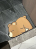 大江科技绒浴室地垫吸水防滑50x80cm 大大棕熊 实拍图