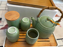 古笙记 青瓷茶具套装家用茶壶茶杯景德镇陶瓷现代简约中式大号提梁壶 青瓷茶具（1壶+6杯+竹托+茶罐 实拍图