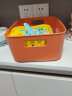 百露收纳盒家用厨房长方形杂物置物箱储物筐塑料整理桌面零食抽屉盒子 暮色橙小号【升级特厚磨砂质感】 实拍图