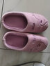 家怡保暖棉拖鞋舒适轻便毛绒厚底户外居家棉鞋紫色40-41YLS812 实拍图