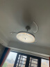 雷士（NVC）风扇灯隐形吊扇灯餐厅卧室高显玻璃印花轻奢金色遥控调光42寸36瓦 晒单实拍图