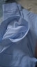 EAEOVNI长袖衬衫男士白色衬衣男大码胖子正装修身抗皱职业工装面试工作服 蓝色【带口袋】 40 【130-140斤】 实拍图