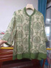 啄木鸟Z中年妈妈夏装套装短袖雪纺衬衫洋气中老年人女装夏季新款上衣 绿色 单上衣 XL (适合106-115斤) 晒单实拍图