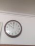 康巴丝（Compas）挂钟欧式超大石英钟时尚简约时钟表创意客厅卧室挂表C3051深红木 实拍图