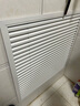 九锤暖气片罩百叶窗铝合金 地暖分水器遮挡罩家用出风口装饰百叶格栅 白色洞口尺寸600*600 实拍图