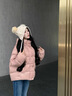 美力城羽绒服女装新款短外套极地鹅绒时尚百搭轻暖泡芙 慕斯粉 M （110-120斤） 实拍图