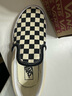 VANS范斯童鞋官方 Slip-On棋盘格亲子款舒适一脚蹬中大童帆布鞋 黑白棋盘格 30码 实测内长18.5cm 实拍图